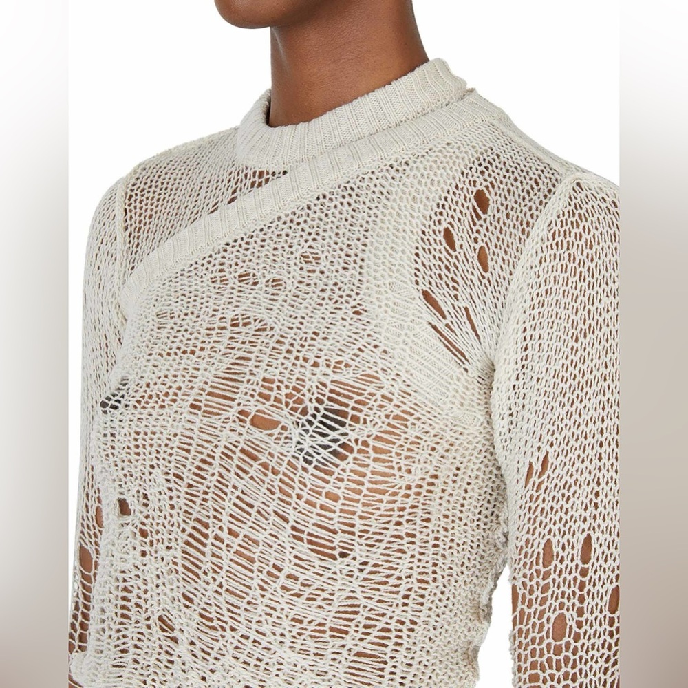 Rick Owen’s banana net sweater cashmere